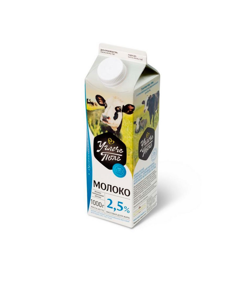Молоко пастеризованное 2,5% 1000г